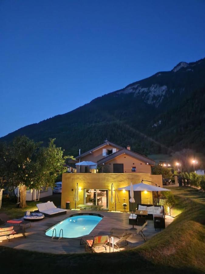 Appartement Moderne Avec Terrasse Et Piscine A Chatel Sur بيش المظهر الخارجي الصورة